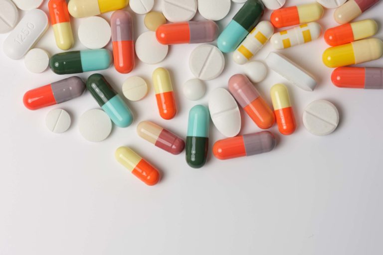 Colourful Pills Top View